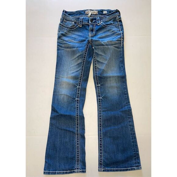BKE Culture Blue Jeans 26R Bootcut Medium Wash - Picture 3 of 7